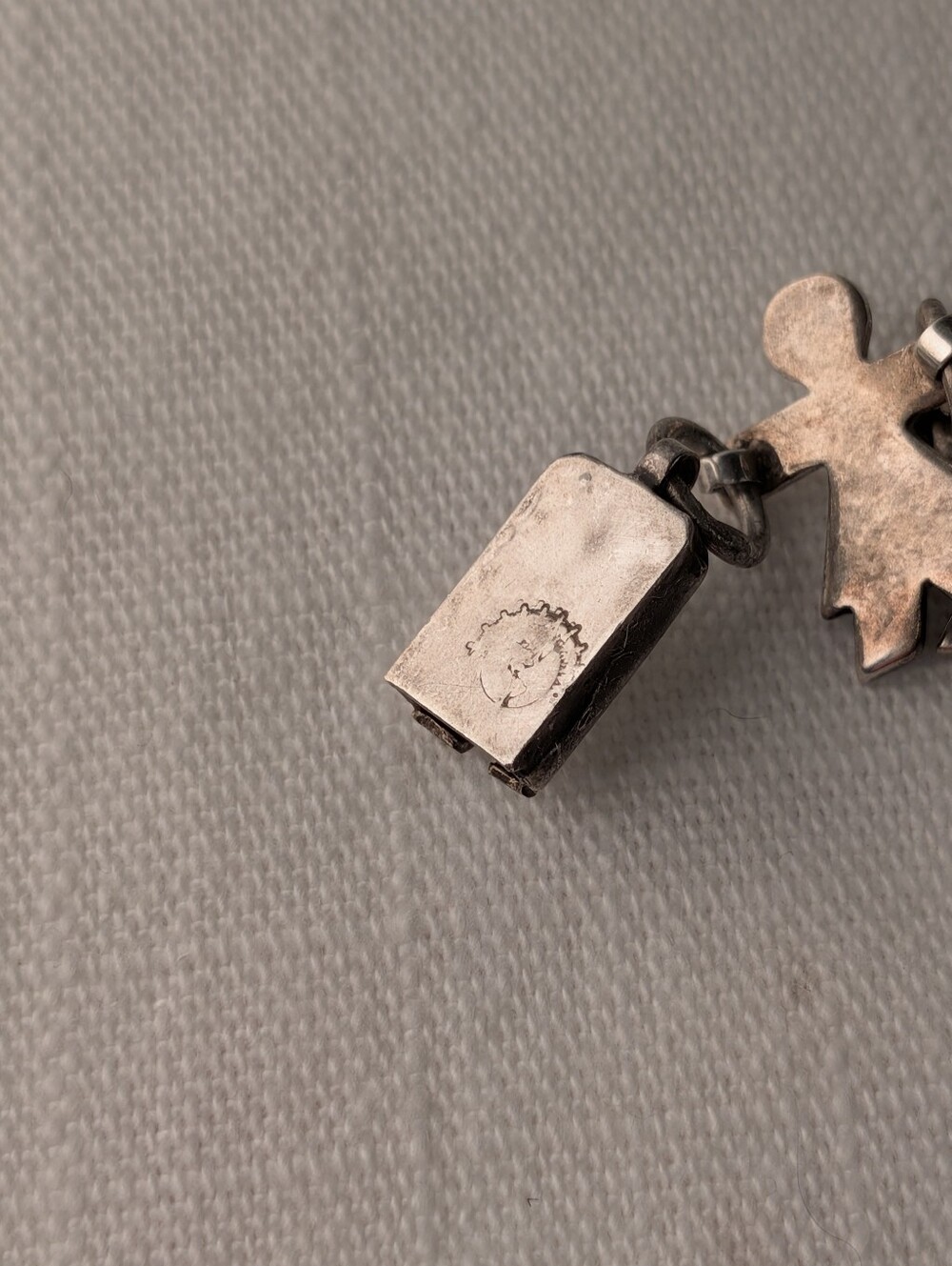 Vintage 90's Taxco Mexico Silver Necklace - Picture 6 of 6